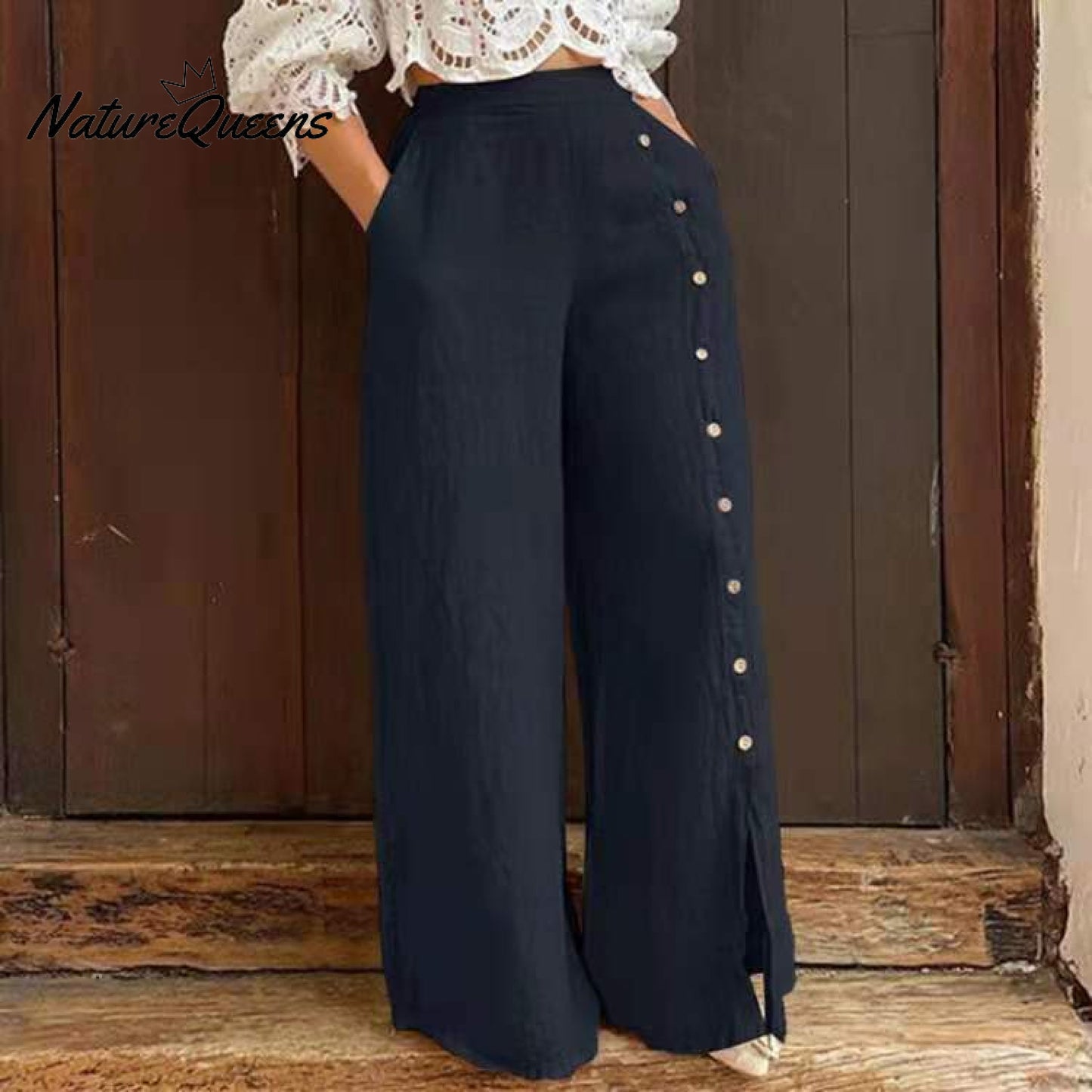 Women's Cotton And Linen Casual Pants