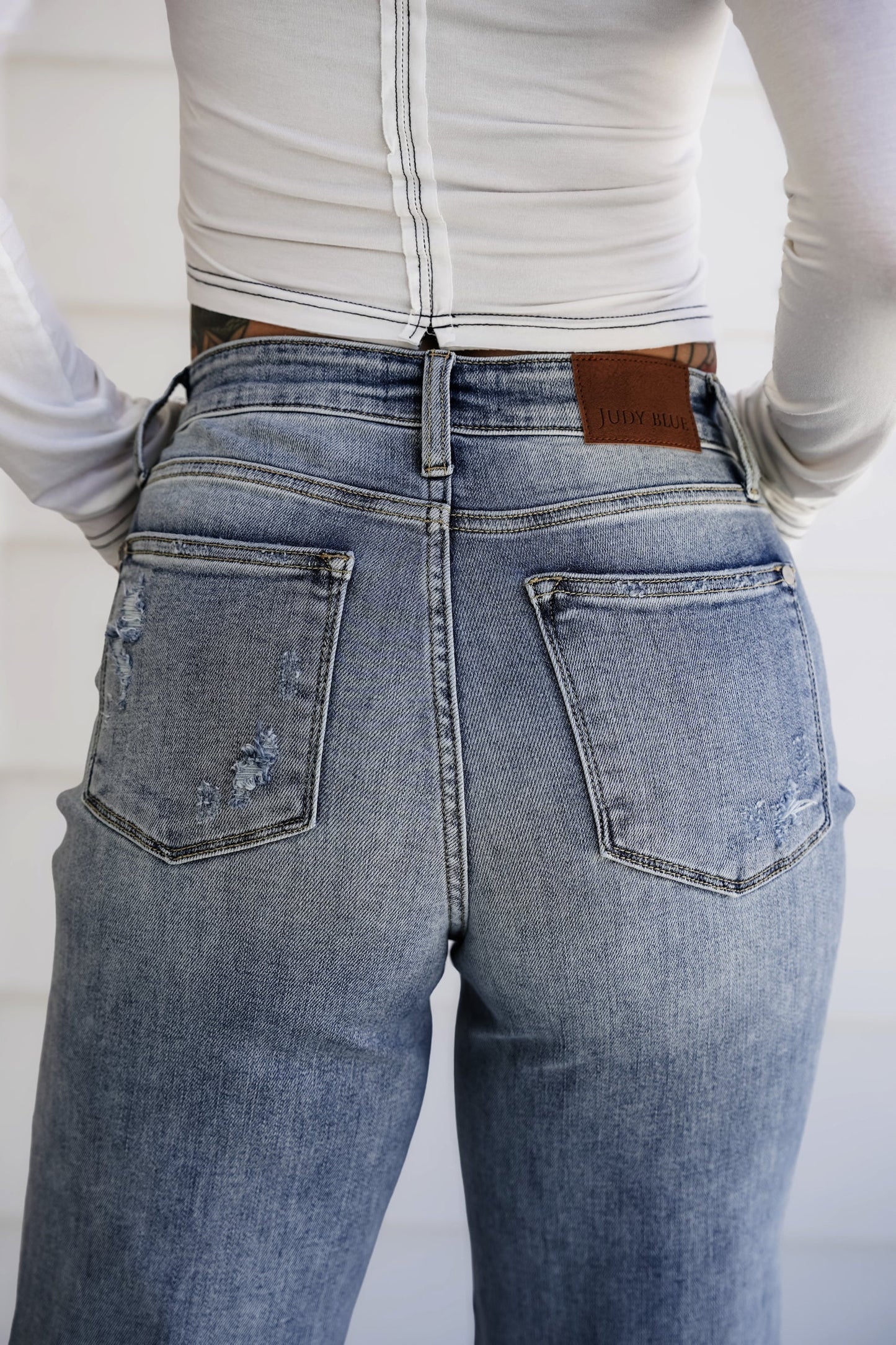 Total Obsession High Rise Straight Leg Jeans