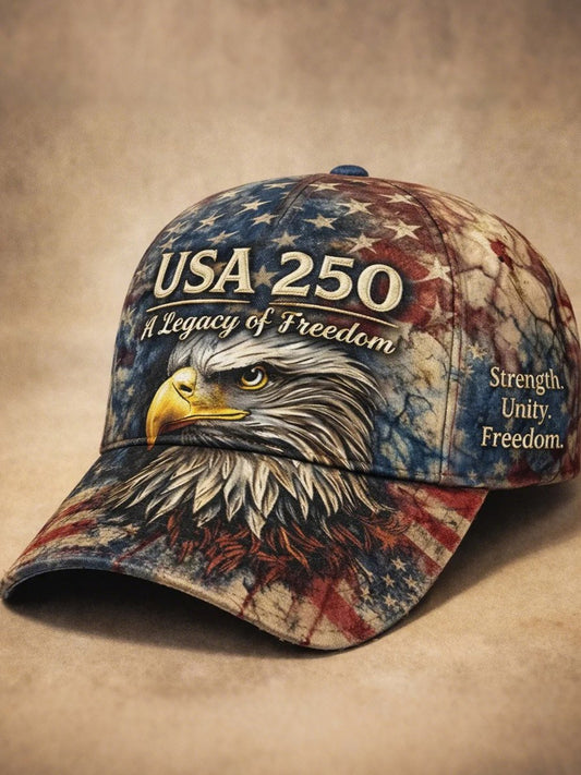250th Anniversary of the Founding of the United States Printed Baseball Cap