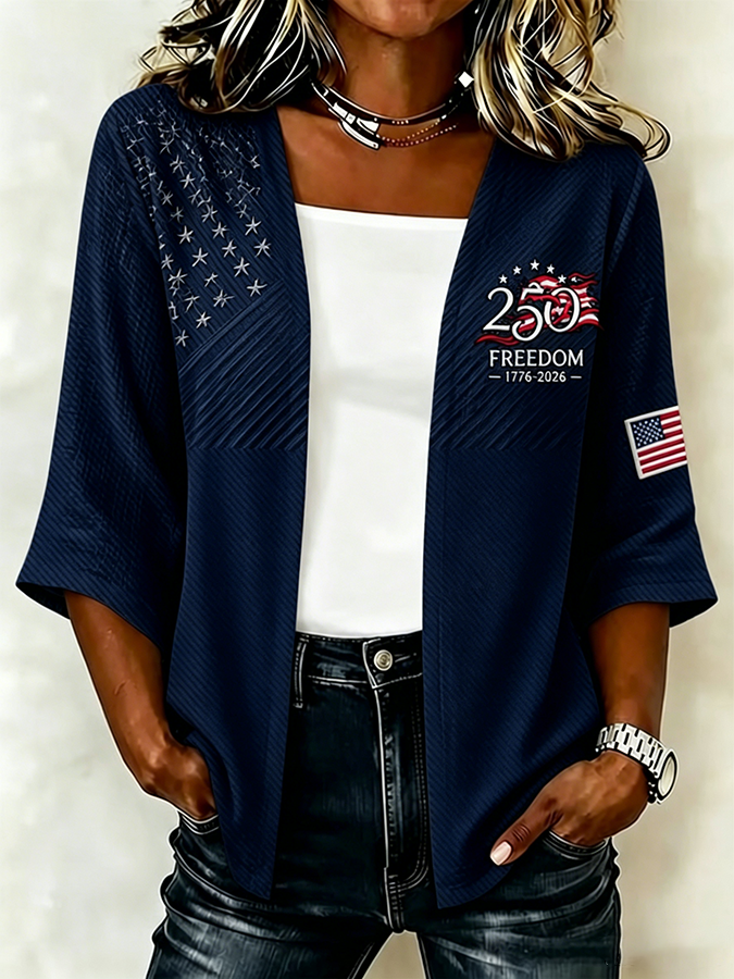 Women'S 250th Anniversary of the United States Patriotic Cardigan