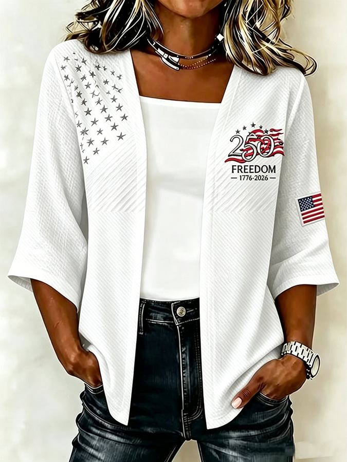 Women'S 250th Anniversary of the United States Patriotic Cardigan