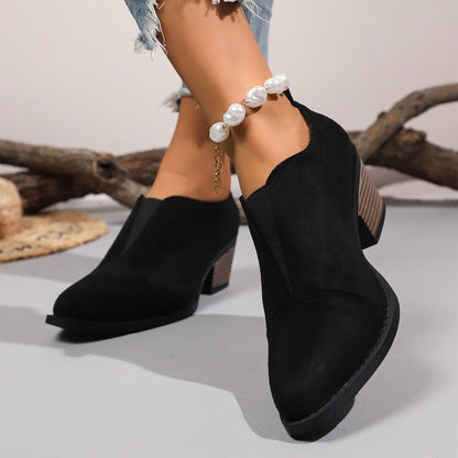 Women's Comfortable slip-on Ankle Boots