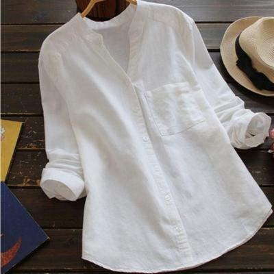 Casual Linen-Cotton Blouse