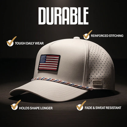 Curves and Clubs American Golf Hat - USA FLAG HAT - ONE SIZE FITS ALL GOLF HAT