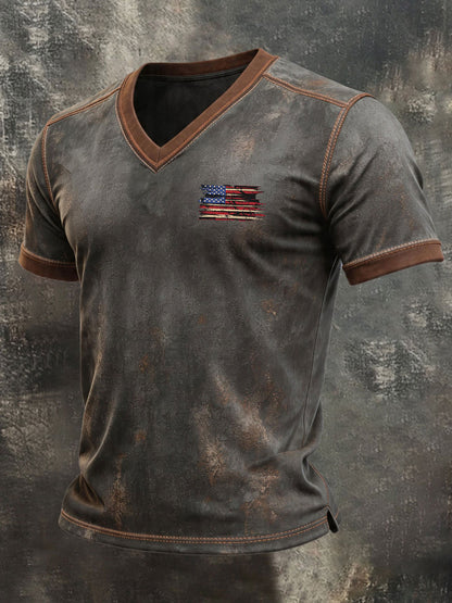 Men'S Retro 250Th Anniversary American Short-Sleeve T-Shirt