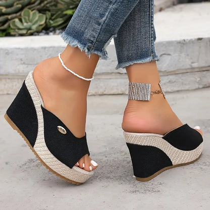 Women's Stylish Comfortable Espadrille Slip-On Sandals