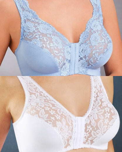 💖Front Hooks, Stretch-Lace, ALL IN ONE BRA!