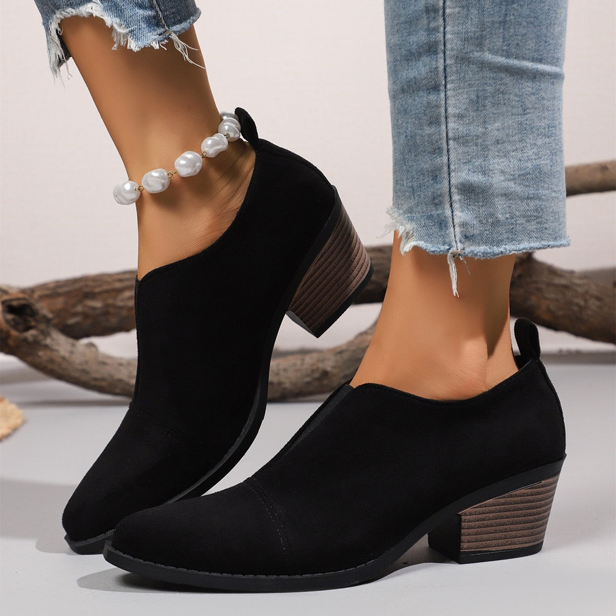 Women's Comfortable slip-on Ankle Boots