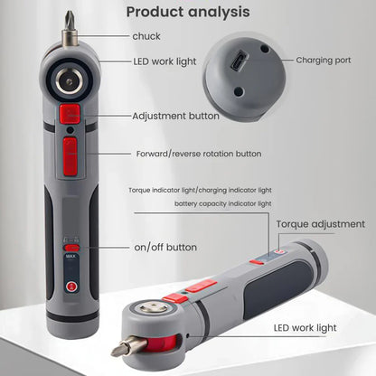 Mini Cordless Electric Screwdriver Kit – Power Up Anywhere