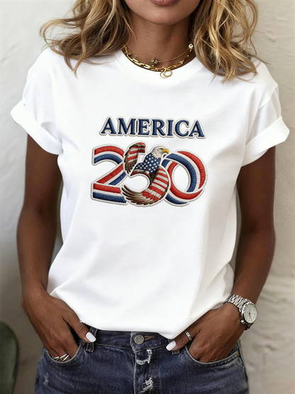 Women's U.S. 250th Anniversary Crew Neck Short-Sleeve T-Shirt