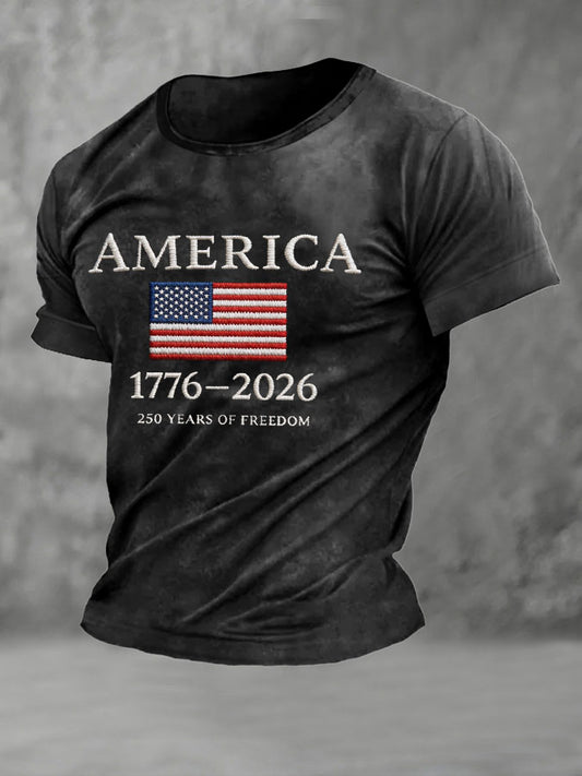 Men'S Independence Day Printed Casual T-Shirt