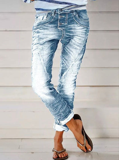 West Style Denim Washing Process Jeans