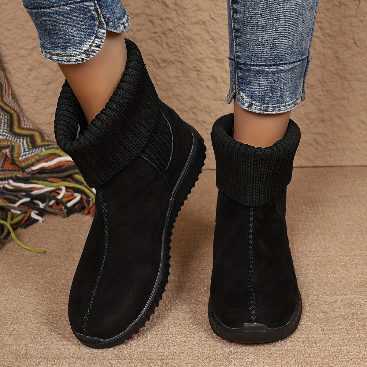 🔥Women's Fashion Solid-Colour Ankle Boots