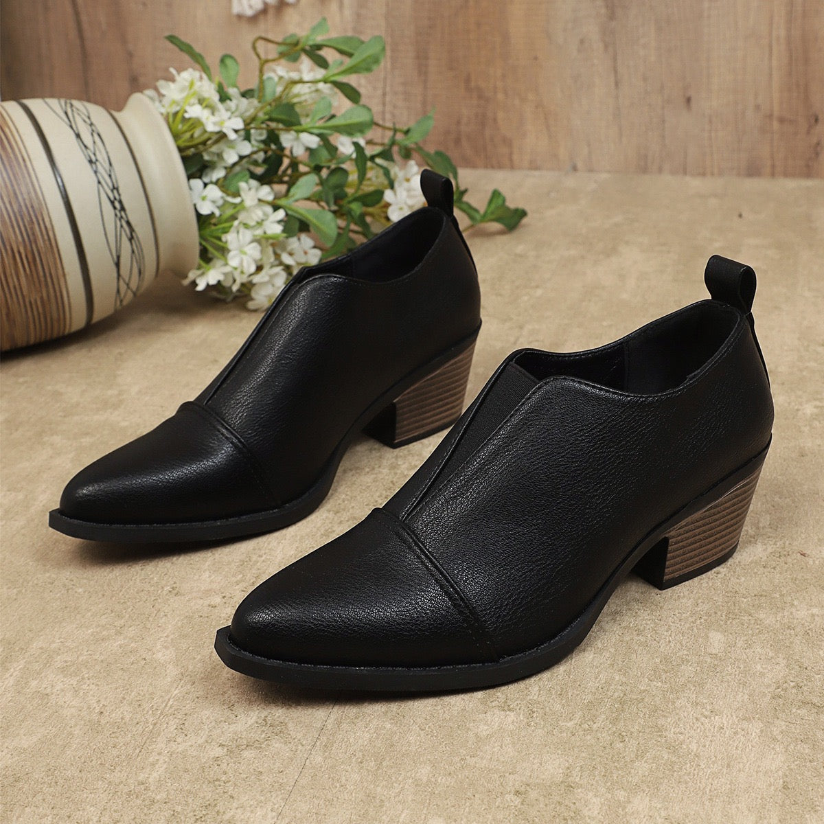 Women's Comfortable slip-on Ankle Boots