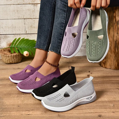 Women's Casual Breathable Slip On Orthopaedic Walking Sneakers