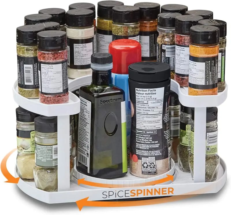 The Spice Spinner: Declutter Your Kitchen in Seconds, Find Every Spice in a Spin! 🧂