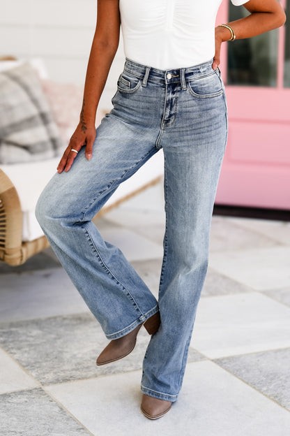 Total Obsession High Rise Straight Leg Jeans