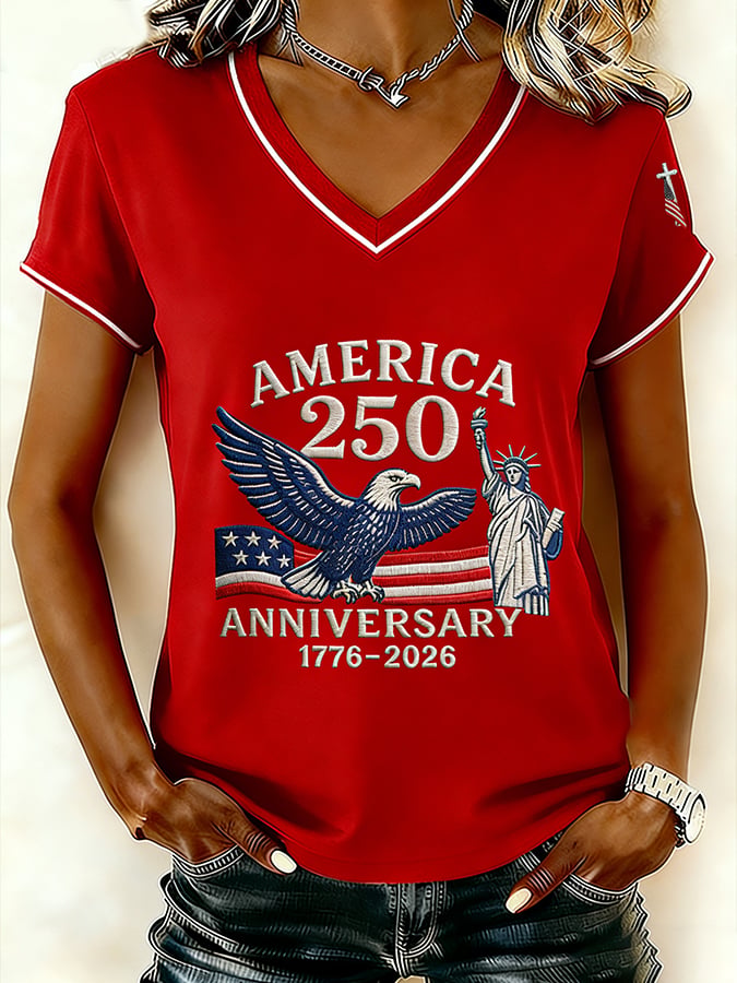 Women's Vintage America 250th Anniversary Faith Print T-Shirt