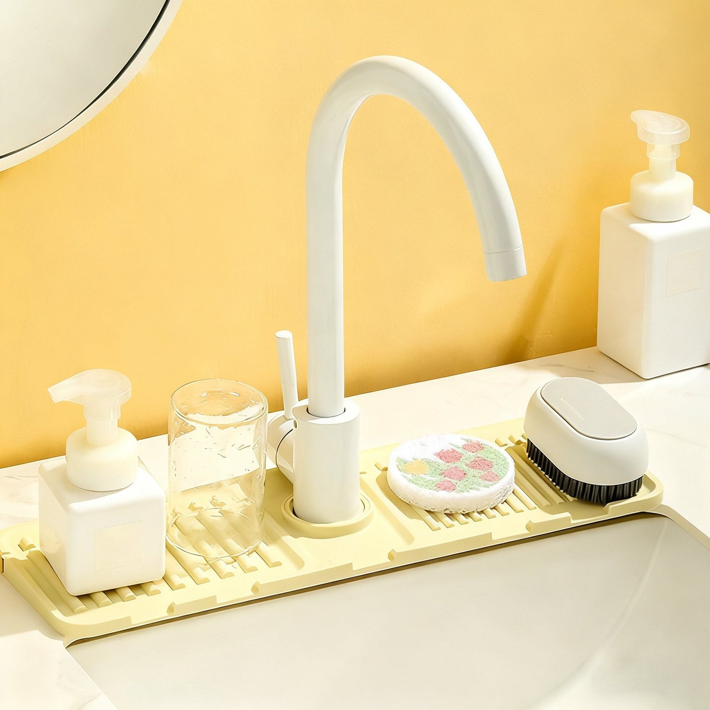 🧼Faucet Splash Guard & Drainage Mat