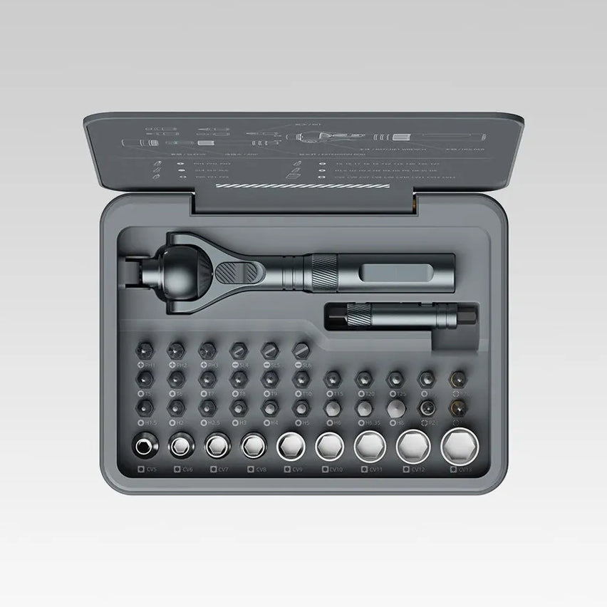 RS2 Multi-Function Ratchet Screwdriver Set household 40-In-1 Multi-Purpose High Hardness Tool Set