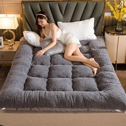 Folding Roll Up Mattress Sleeping Pad, Camping Portable Mattress, Sofa Bed Mattress, Double Plush Single Twin Mattress
