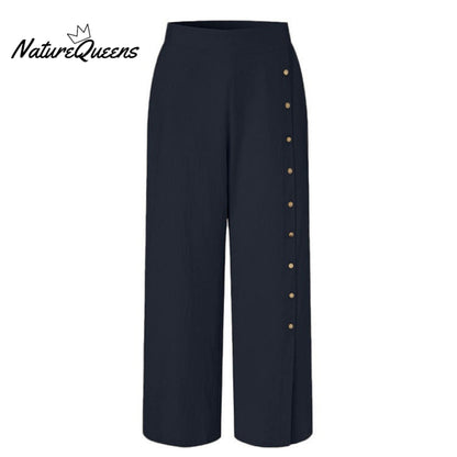 Women's  Cotton And Linen Casual Pants